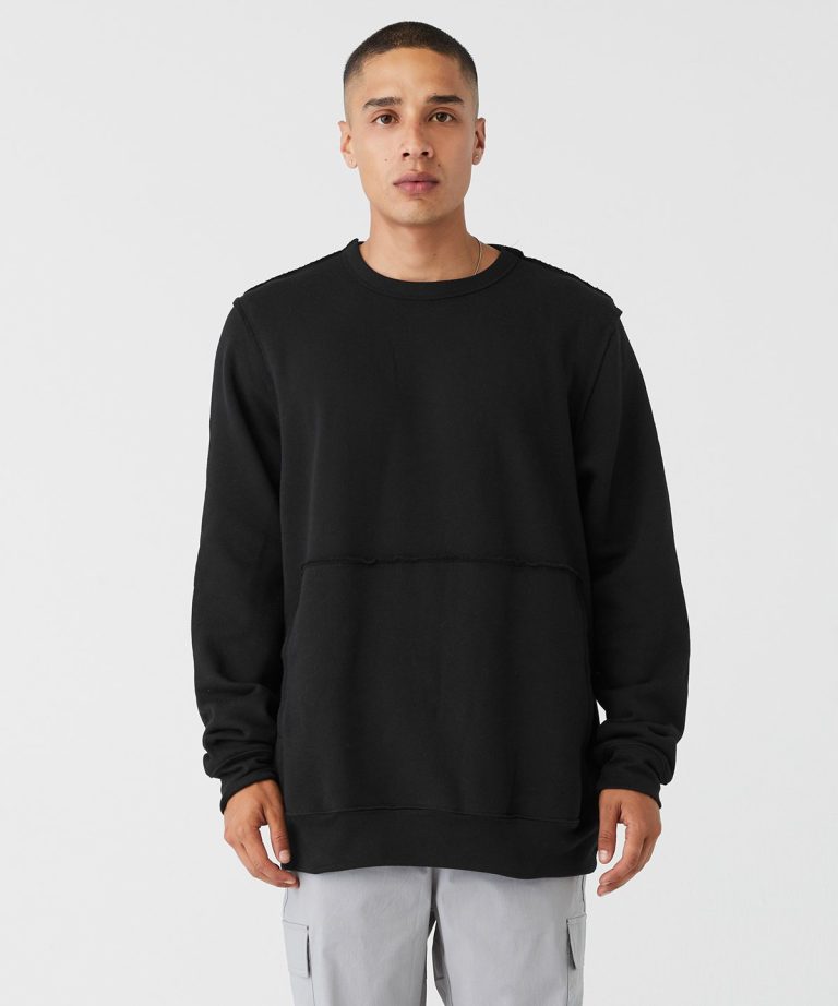 Bella+Canvas &#8211; Unisex Raw &#8211; Seam Crew Pullover BE133, Vivid Promotion Workwear