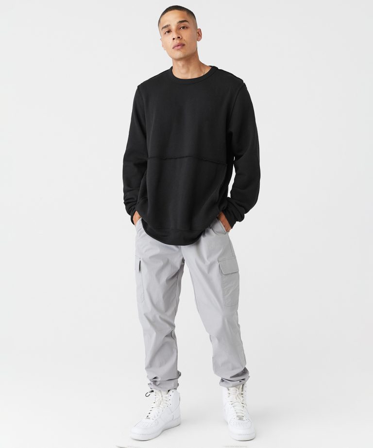 Bella+Canvas &#8211; Unisex Raw &#8211; Seam Crew Pullover BE133, Vivid Promotion Workwear