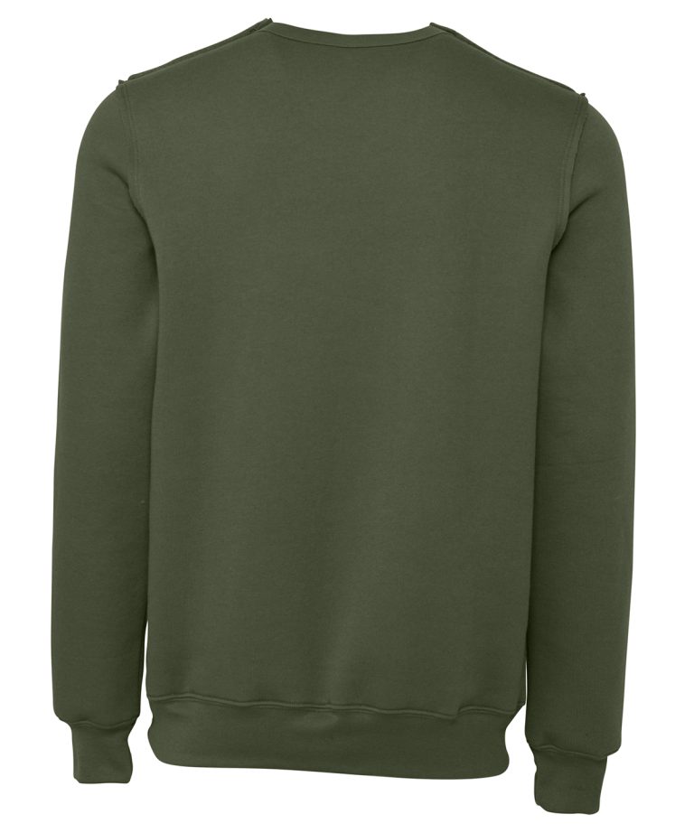 Bella+Canvas &#8211; Unisex Raw &#8211; Seam Crew Pullover BE133, Vivid Promotion Workwear