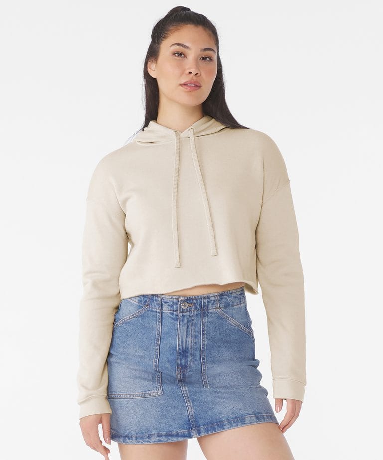 Bella+Canvas - Womens Cropped Fleece Hoodie BE220