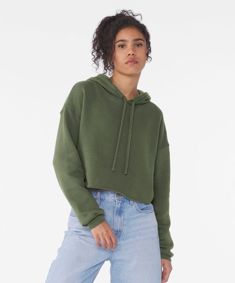 Alternative view of Bella+Canvas - Womens Cropped Fleece Hoodie BE220