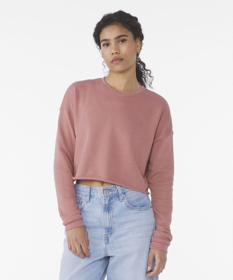 Alternative view of Bella+Canvas - Womens Cropped Crew Fleece BE221