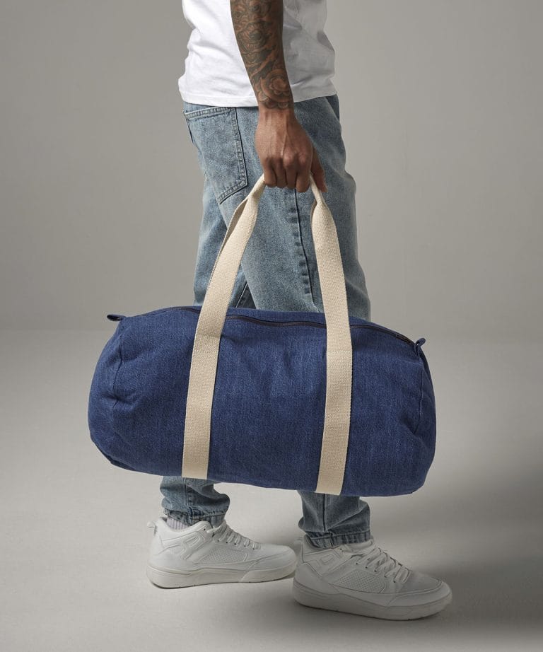 Bagbase - Denim Barrel Bag BG646