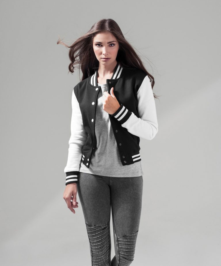 Build Your Brand - Womens Sweat College Jacket BY027
