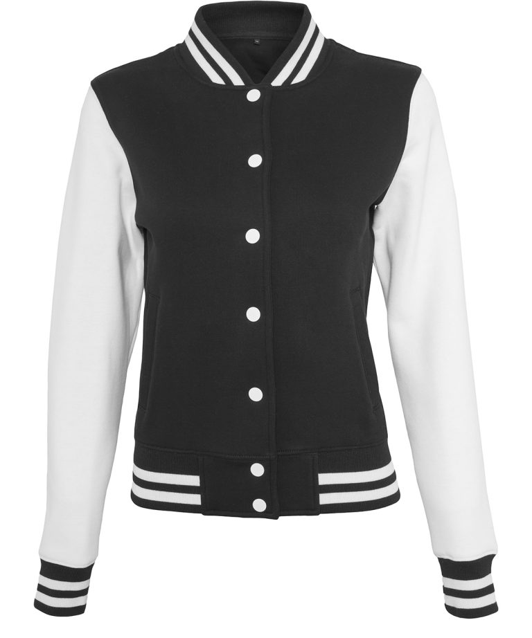Alternative view of Build Your Brand - Womens Sweat College Jacket BY027