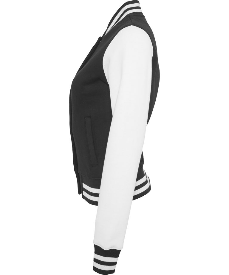 Build Your Brand &#8211; Womens Sweat College Jacket BY027, Vivid Promotion Workwear
