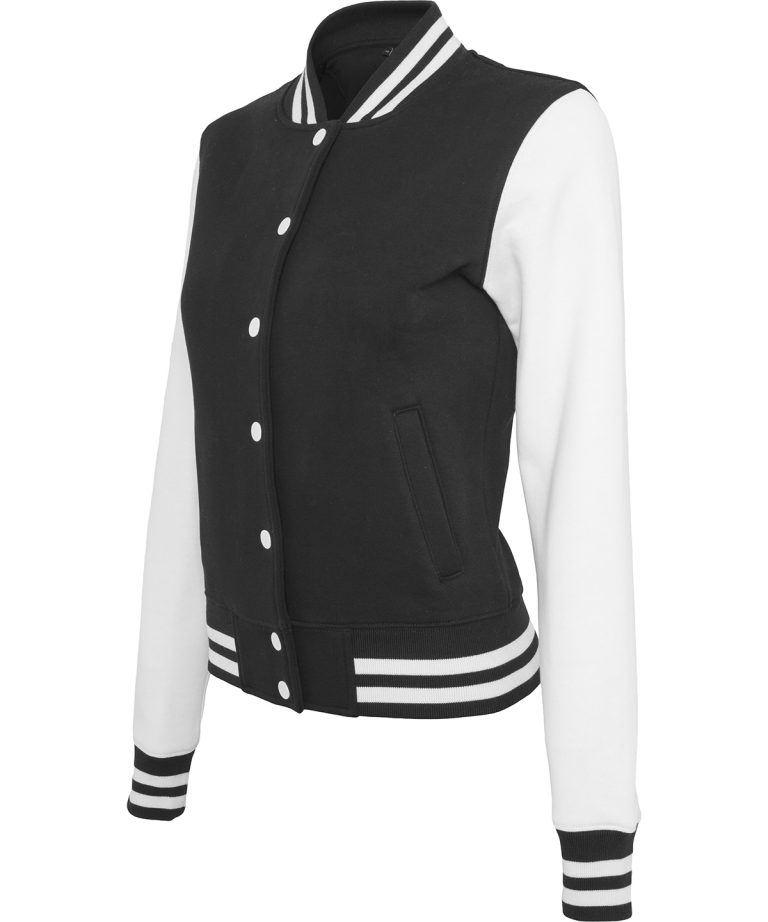 Build Your Brand &#8211; Womens Sweat College Jacket BY027, Vivid Promotion Workwear