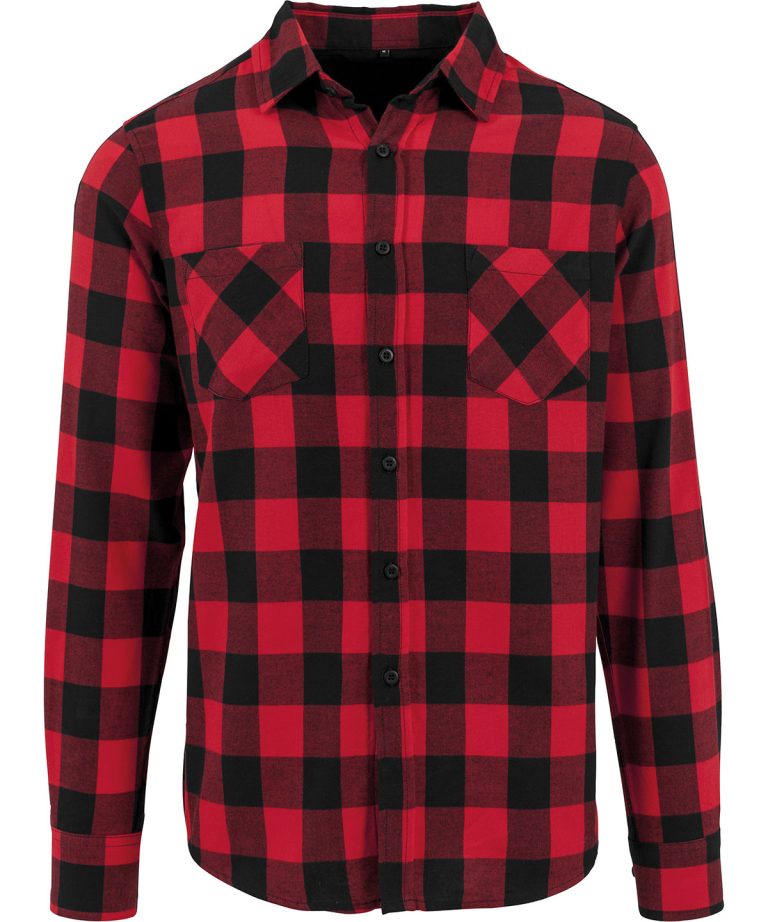 Alternative view of Build Your Brand - Checked Flannel Shirt BY031
