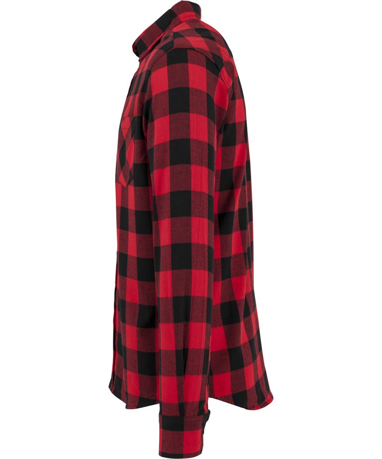 Build Your Brand &#8211; Checked Flannel Shirt BY031, Vivid Promotion Workwear