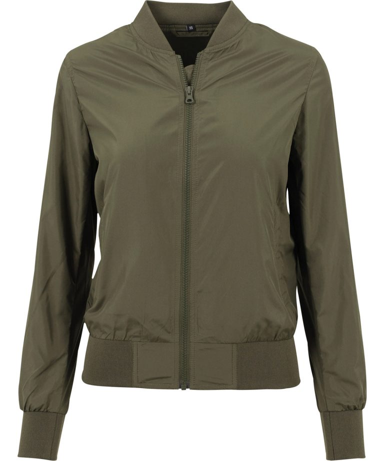 Alternative view of Build Your Brand - Womens Nylon Bomber Jacket BY044