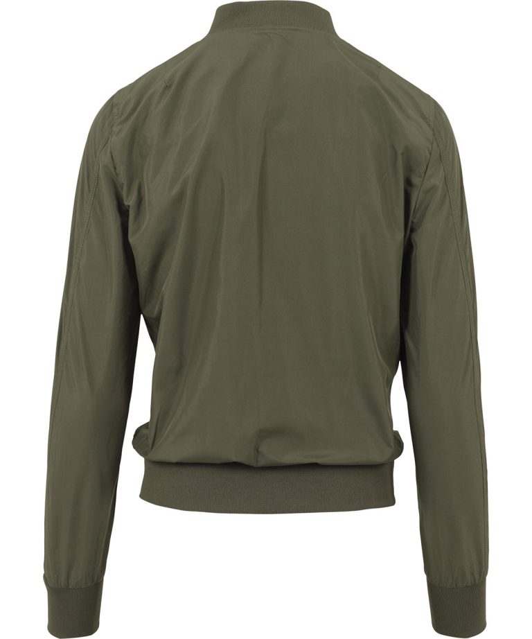 Build Your Brand &#8211; Womens Nylon Bomber Jacket BY044, Vivid Promotion Workwear