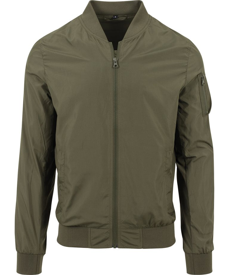 Alternative view of Build Your Brand - Nylon Bomber Jacket BY045