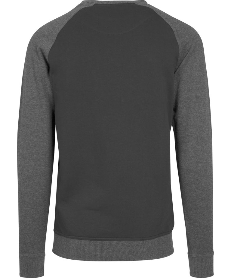 Build Your Brand &#8211; Raglan Crew Neck BY076, Vivid Promotion Workwear