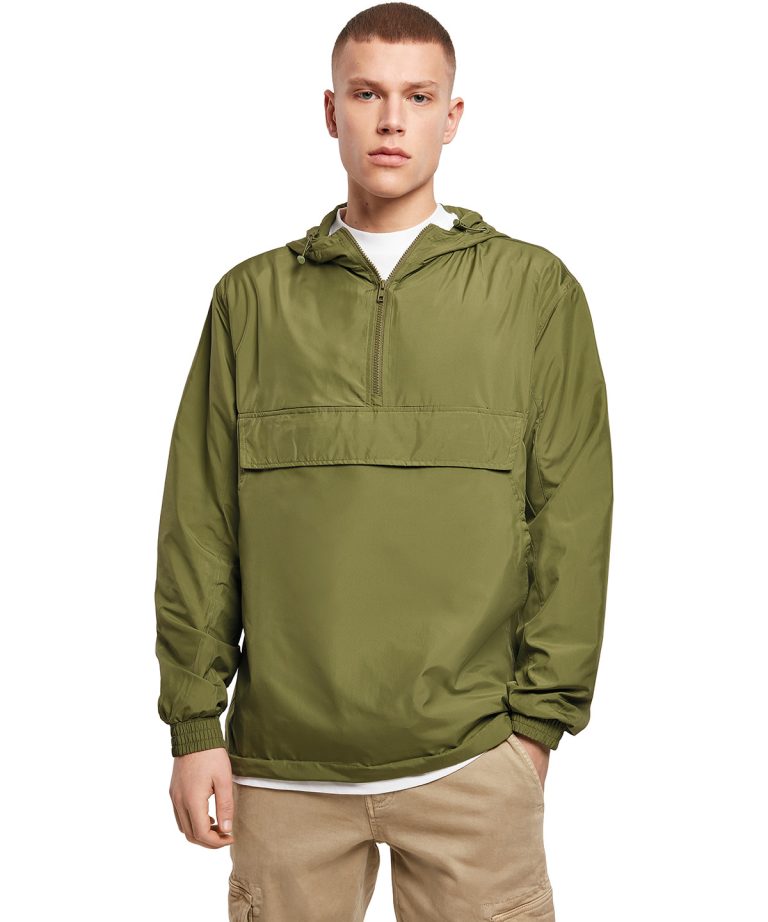 Build Your Brand &#8211; Basic Pullover Jacket BY096, Vivid Promotion Workwear