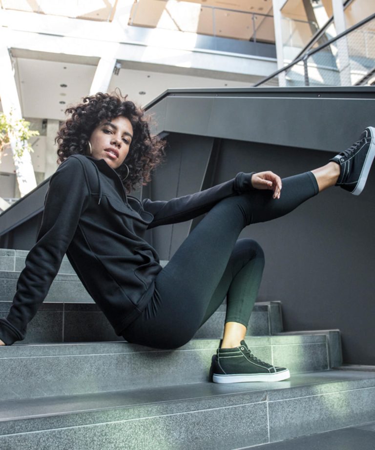 Alternative view of Build Your Brand - Womens Stretch Jersey Leggings BY099