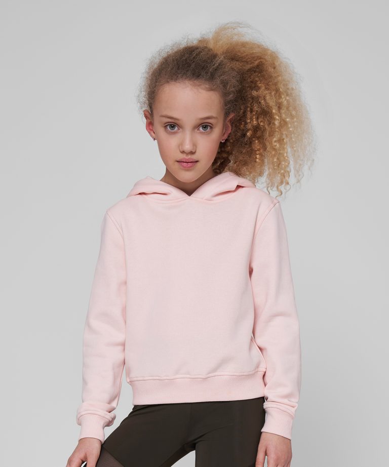 Build Your Brand &#8211; Girls Cropped Sweat Hoodie BY113, Vivid Promotion Workwear