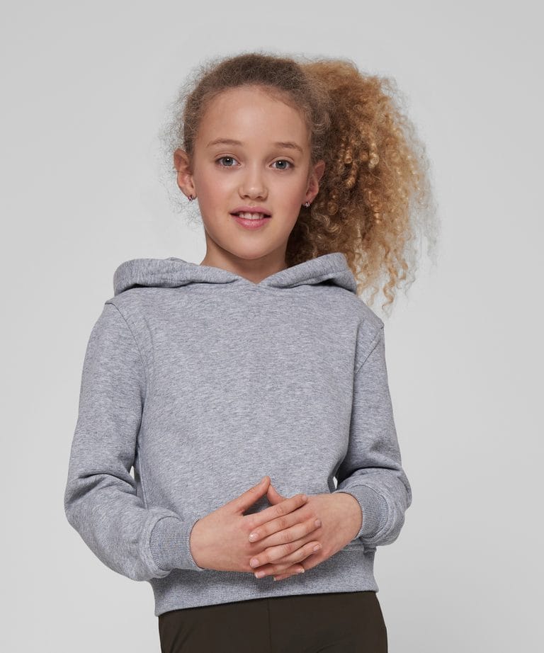 Build Your Brand - Girls Cropped Sweat Hoodie BY113