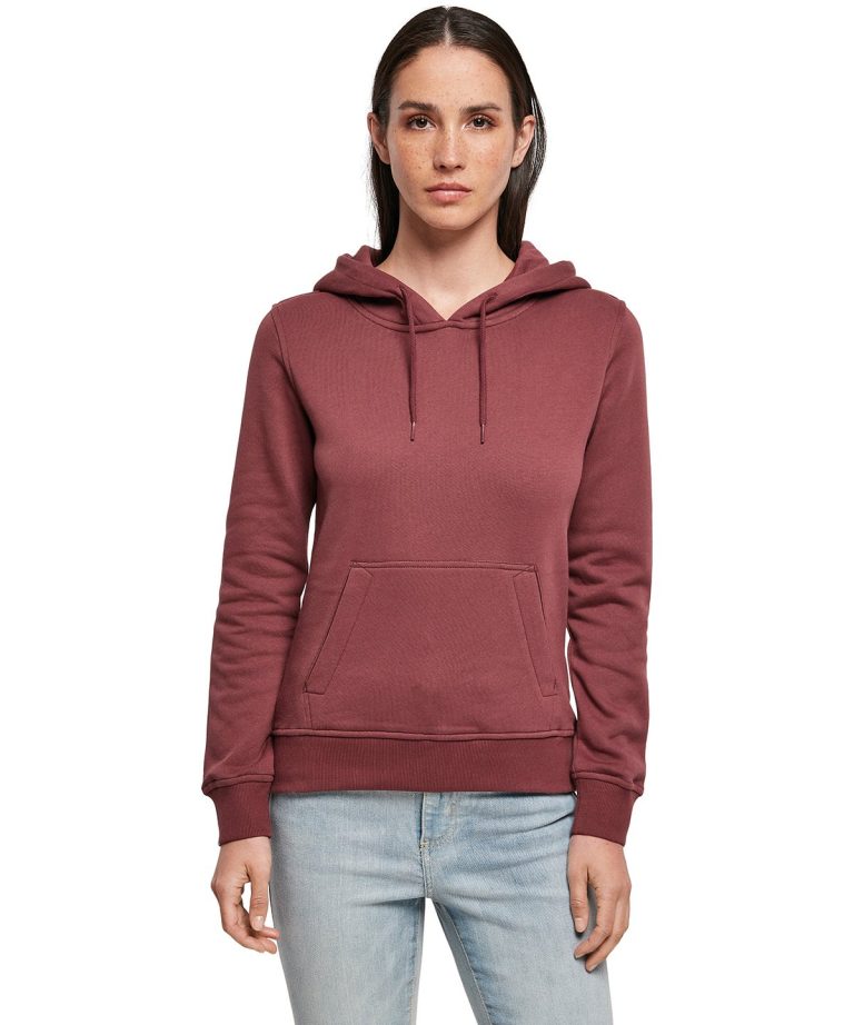 Build Your Brand &#8211; Womens Organic Hoodie BY139, Vivid Promotion Workwear