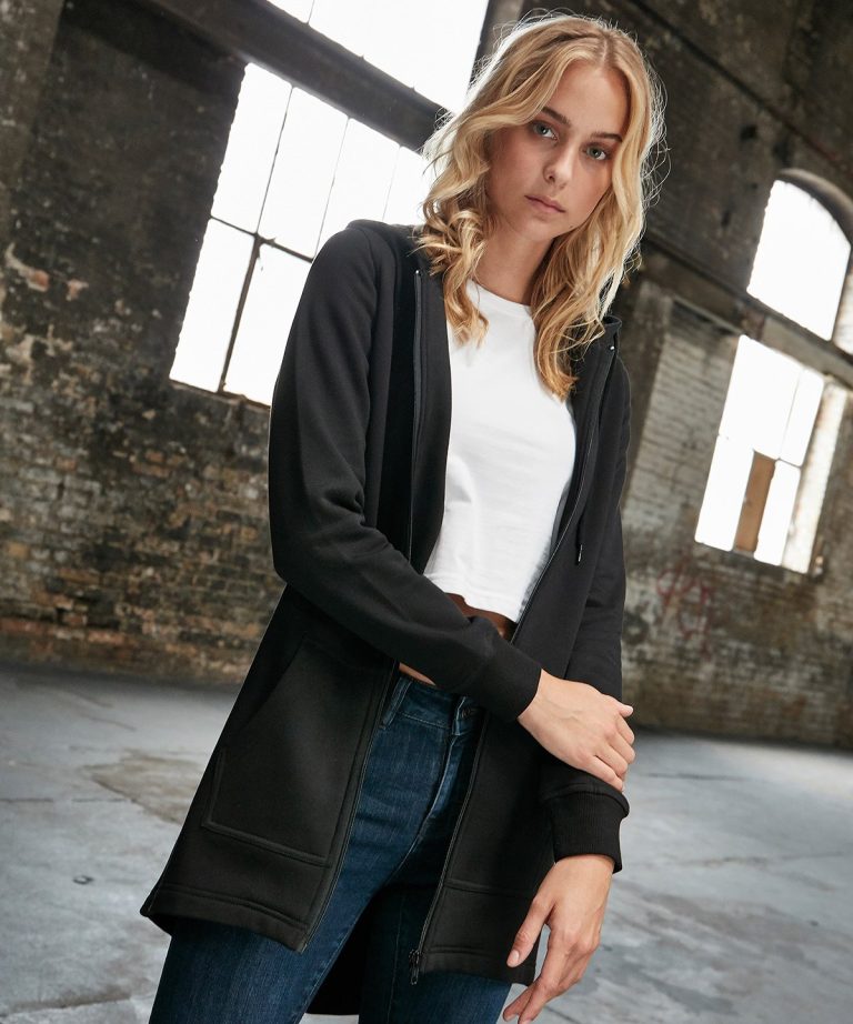 Build Your Brand &#8211; Womens Sweat Parka BY148, Vivid Promotion Workwear