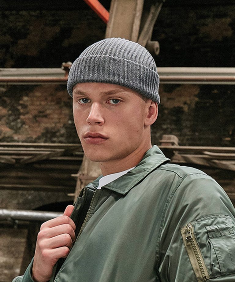 Alternative view of Build Your Brand - Recycled Yarn Fisherman Beanie BY154