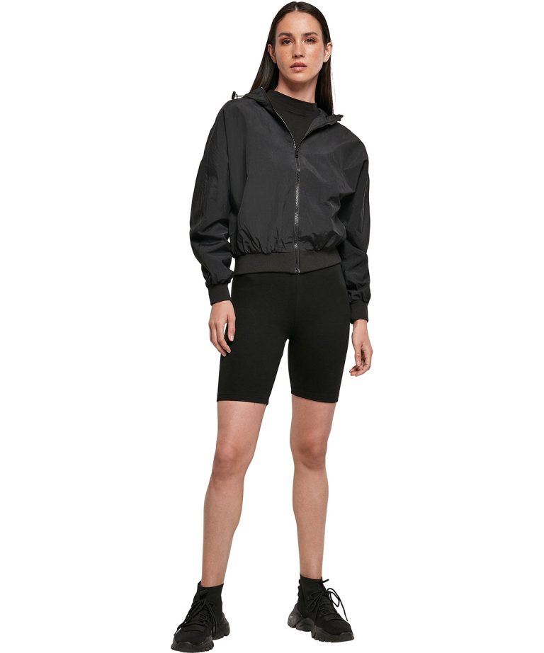 Build Your Brand &#8211; Womens Crinkle Batwing Jacket BY182, Vivid Promotion Workwear