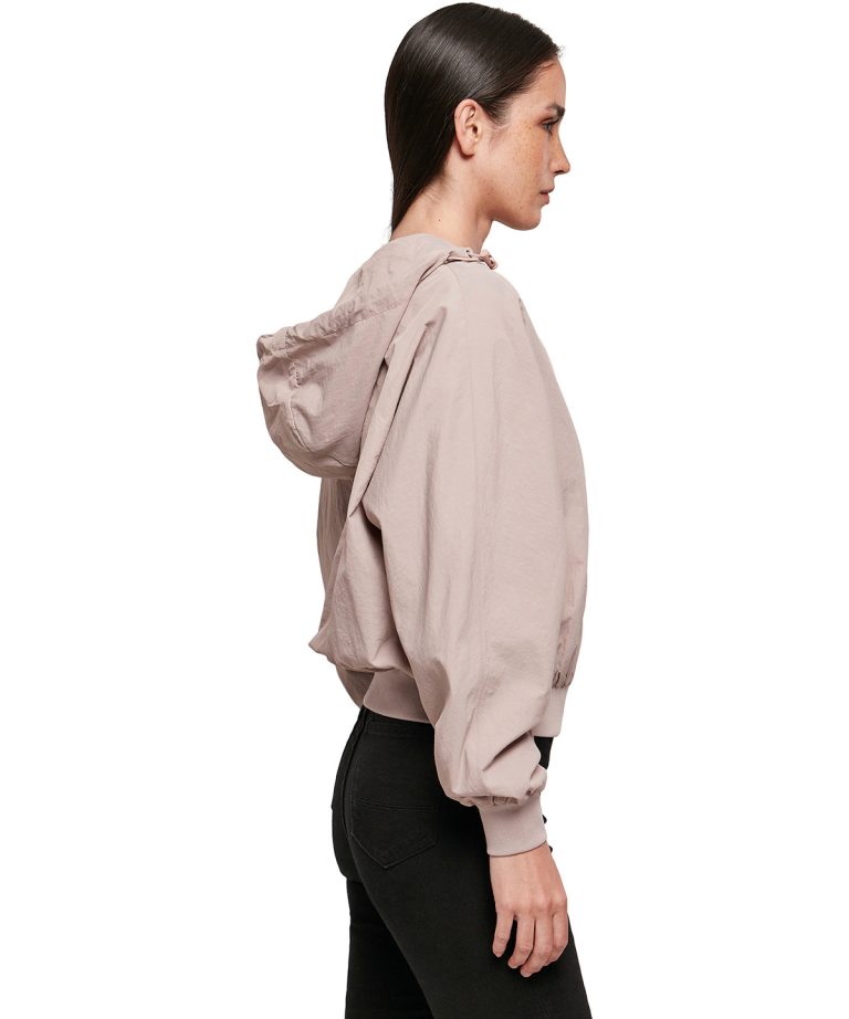Build Your Brand &#8211; Womens Crinkle Batwing Jacket BY182, Vivid Promotion Workwear