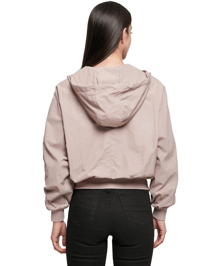 Build Your Brand &#8211; Womens Crinkle Batwing Jacket BY182, Vivid Promotion Workwear