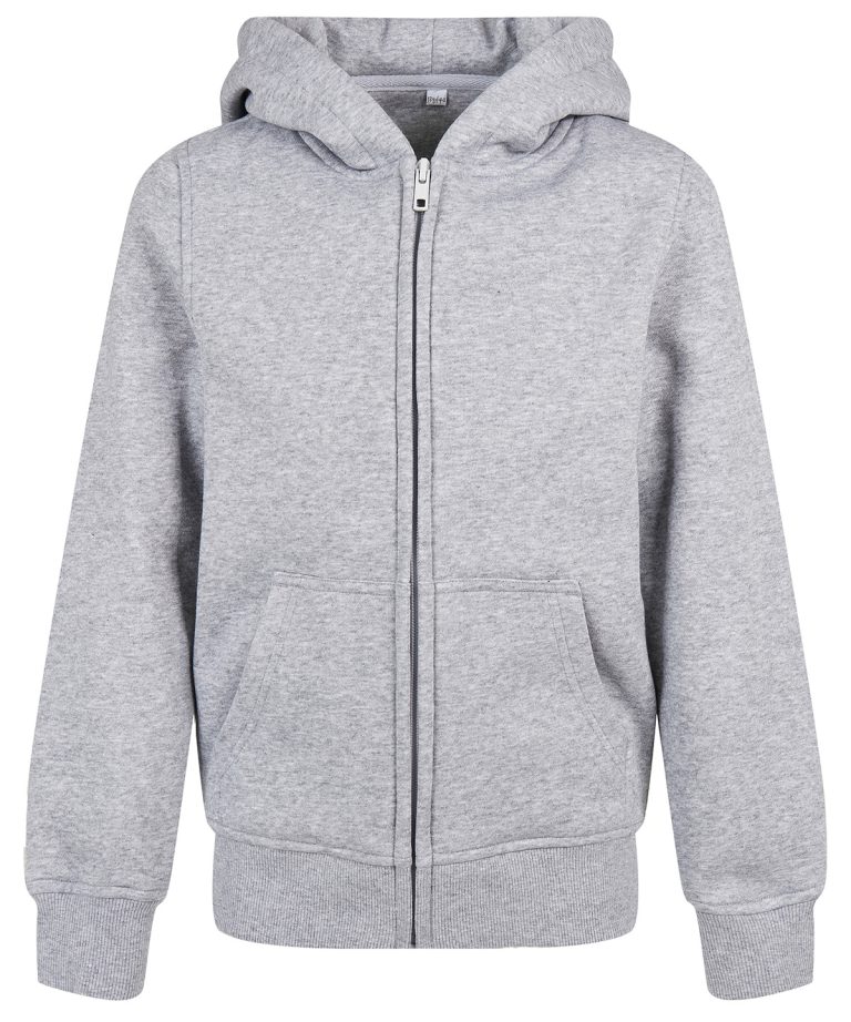 Alternative view of Build Your Brand - Organic Kids Basic Zip Hoodie BY188 Unisex