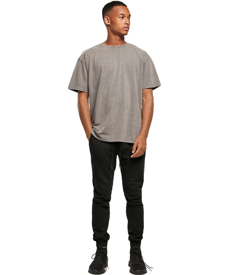 Build Your Brand - Acid Washed Heavy Oversized Tee BY189