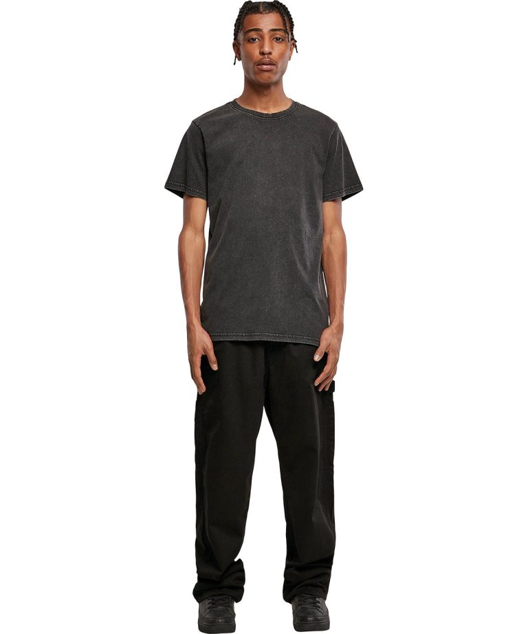 Alternative view of Build Your Brand - Acid Washed Round Neck Tee BY190