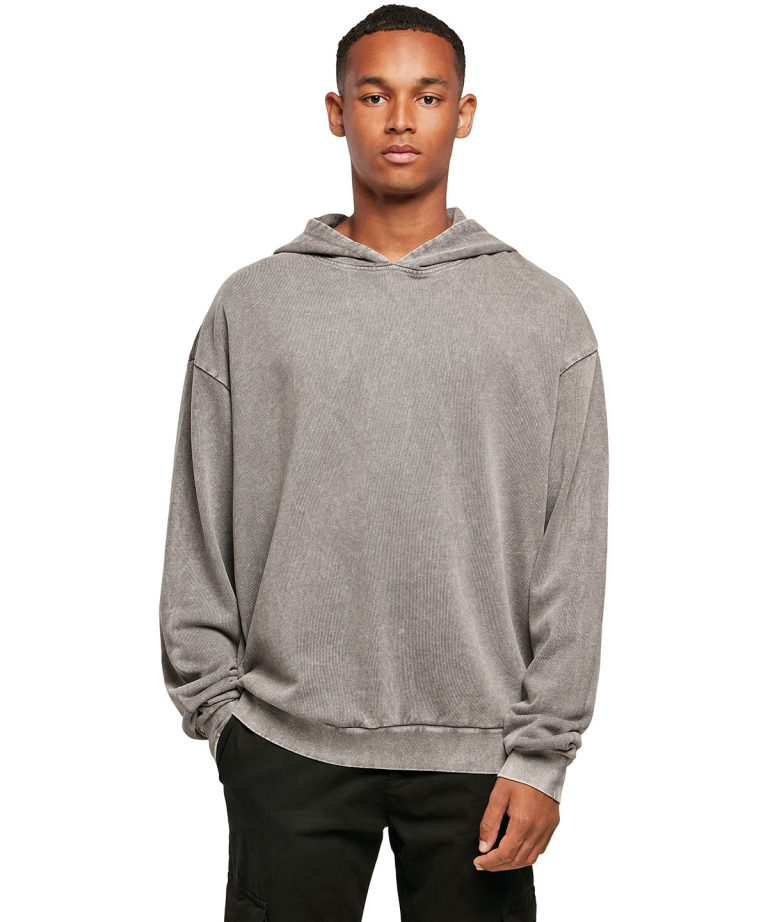 Build Your Brand - Acid Washed Oversize Hoodie BY191