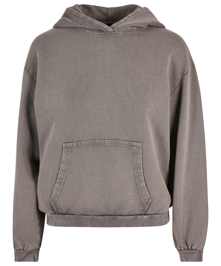 Build Your Brand &#8211; Womens Acid Washed Oversized Hoodie BY194, Vivid Promotion Workwear