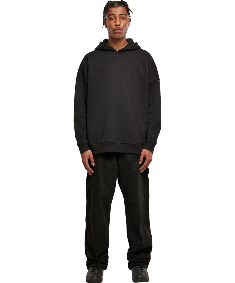 Build Your Brand &#8211; Oversized Cut &#8211; On Sleeve Hoodie BY199, Vivid Promotion Workwear