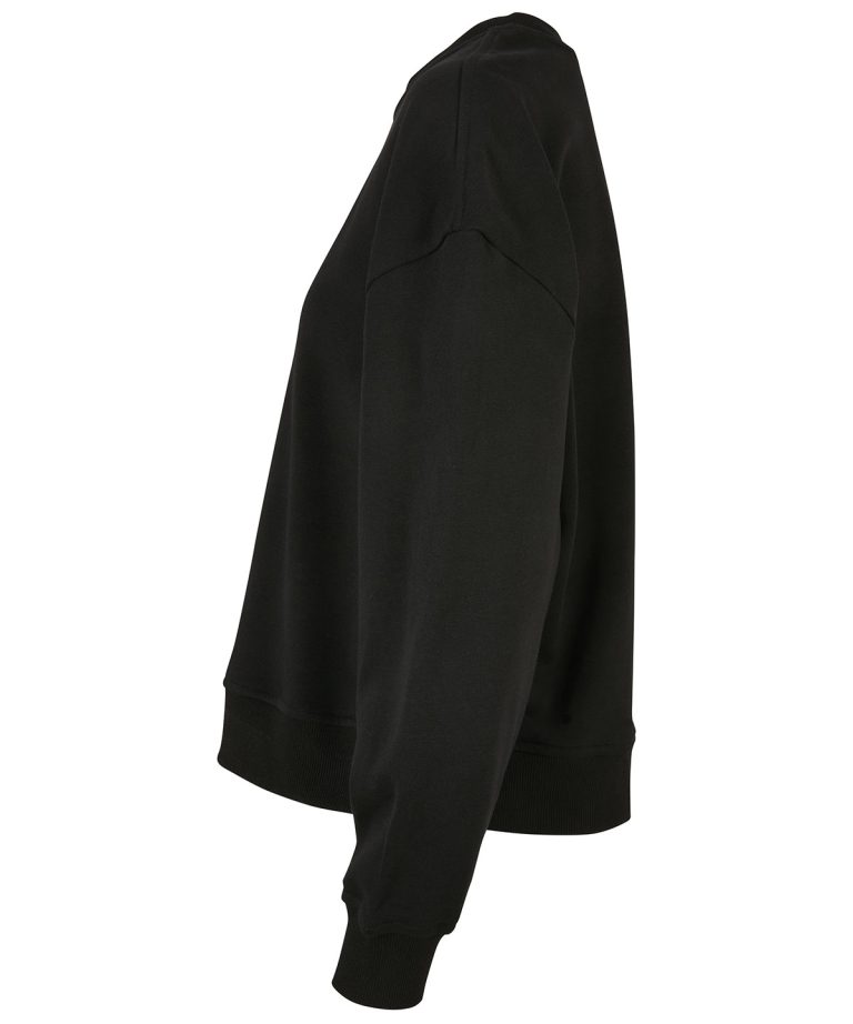 Build Your Brand &#8211; Womens Oversized Crew Neck Sweatshirt BY212, Vivid Promotion Workwear