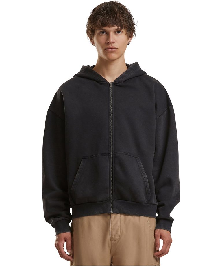 Build Your Brand - Vintage Heavy Zip Hoodie BY295