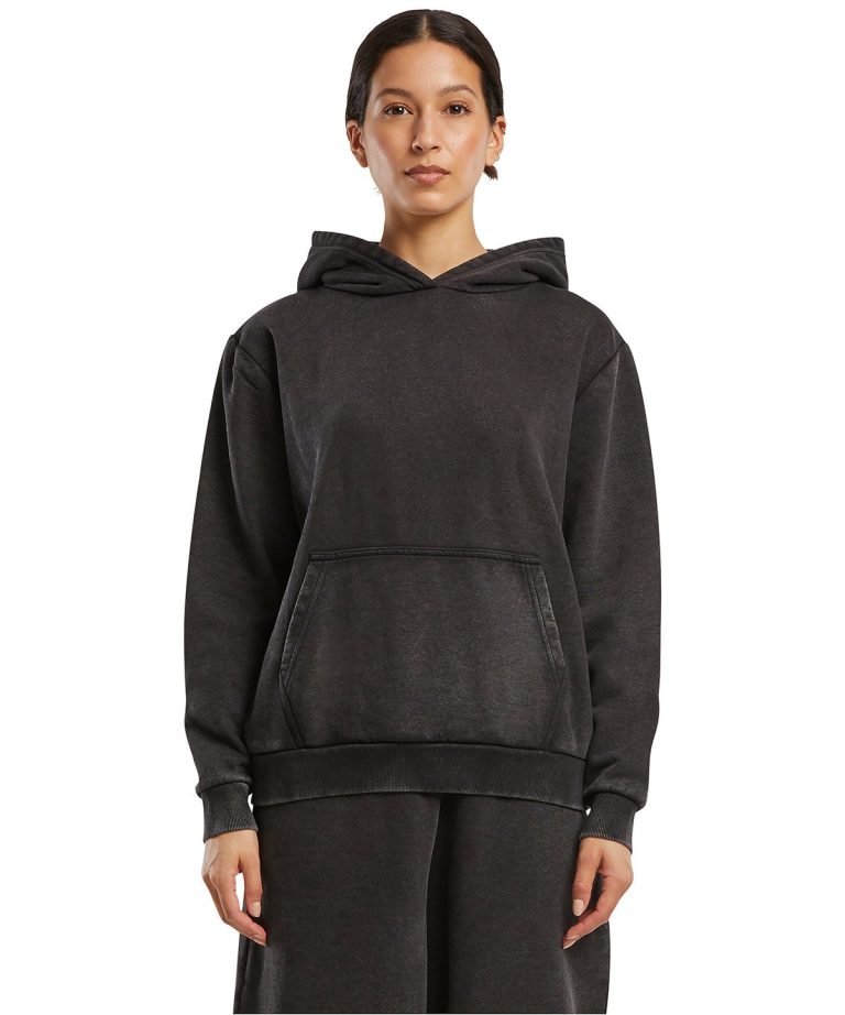 Build Your Brand &#8211; Womens Vintage Heavy Hoodie BY298, Vivid Promotion Workwear