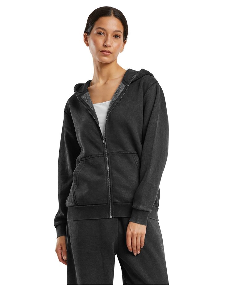 Build Your Brand - Womens Vintage Heavy Zip Hoodie BY299