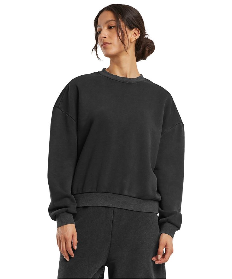 Build Your Brand - Womens Vintage Heavy Crew Neck BY301