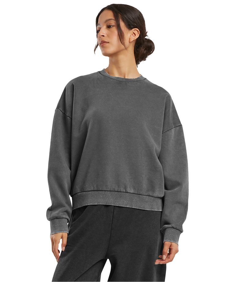Alternative view of Build Your Brand - Womens Vintage Heavy Crew Neck BY301