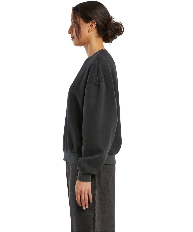 Build Your Brand &#8211; Womens Vintage Heavy Crew Neck BY301, Vivid Promotion Workwear