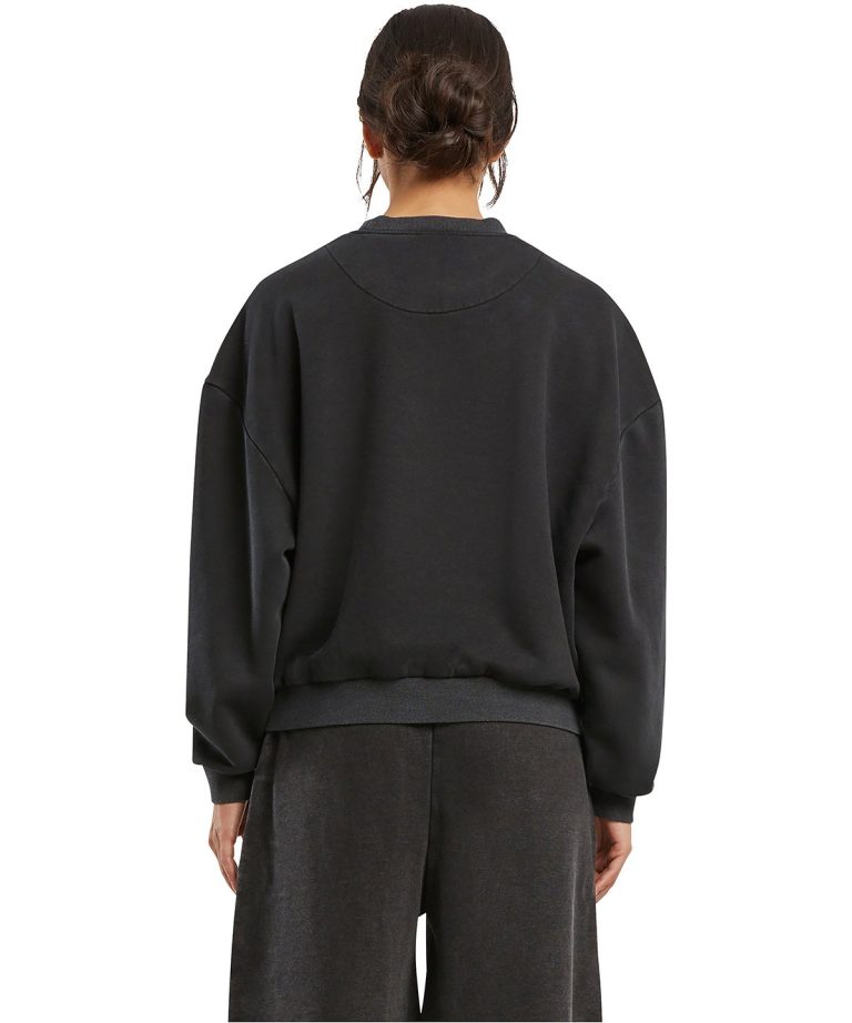 Build Your Brand &#8211; Womens Vintage Heavy Crew Neck BY301, Vivid Promotion Workwear