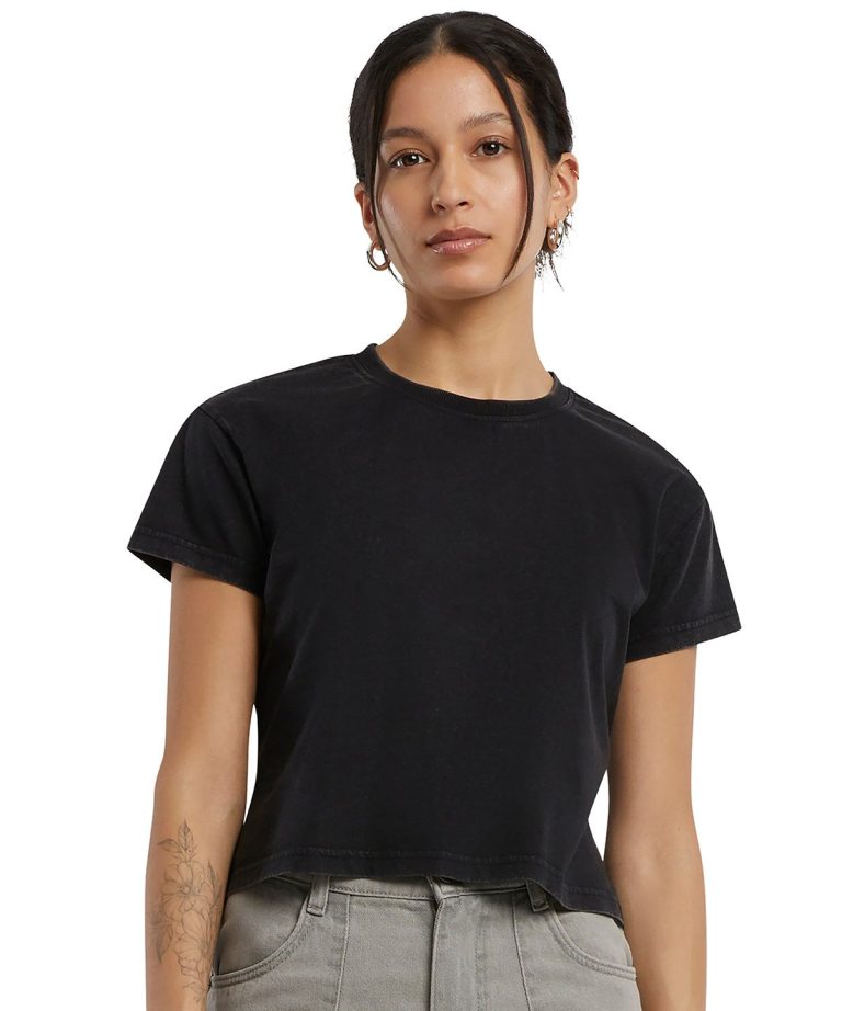 Build Your Brand - Womens Vintage Cropped Tee BY305