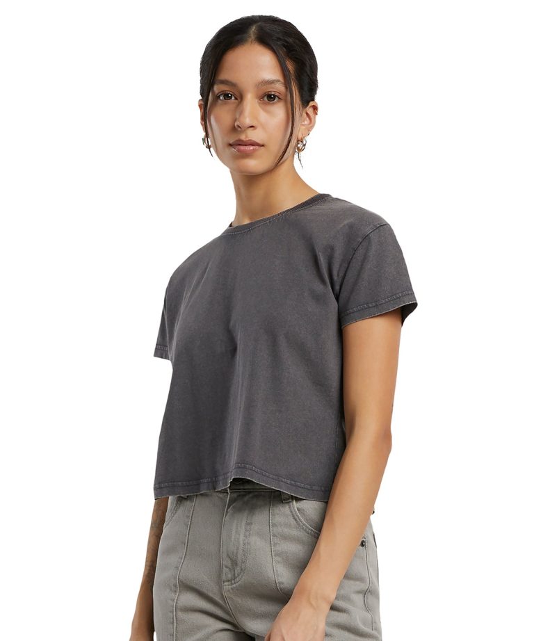 Alternative view of Build Your Brand - Womens Vintage Cropped Tee BY305