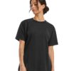 Build Your Brand &#8211; Womens Stretch Jersey Short Slim Top BY314, Vivid Promotion Workwear