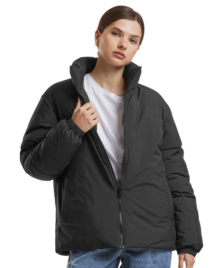 Alternative view of Build Your Brand - Womens Loose Puffer Jacket BY383