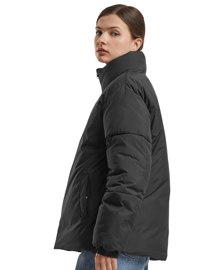 Build Your Brand &#8211; Womens Loose Puffer Jacket BY383, Vivid Promotion Workwear