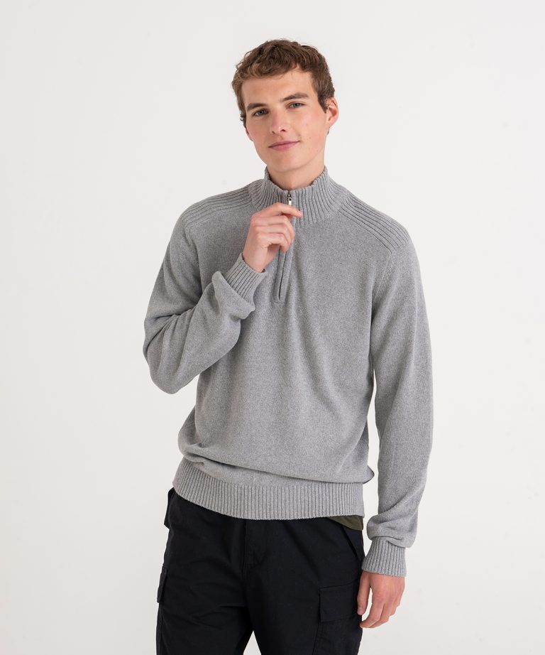 Alternative view of Awdis Ecologie - Wakhan  Regen Zip Knit Sweater EA061