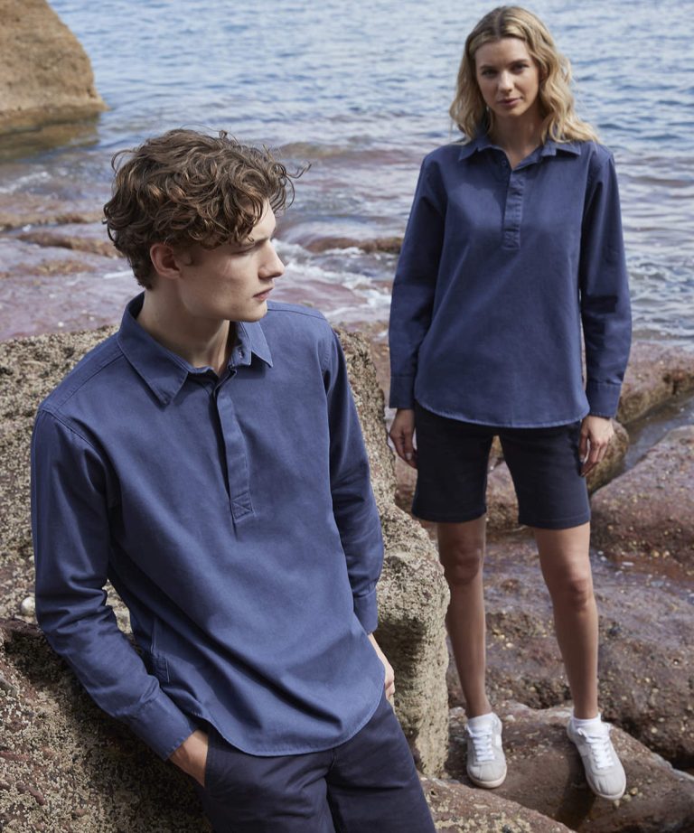 Alternative view of Front Row - Pullover Drill Shirt FR050