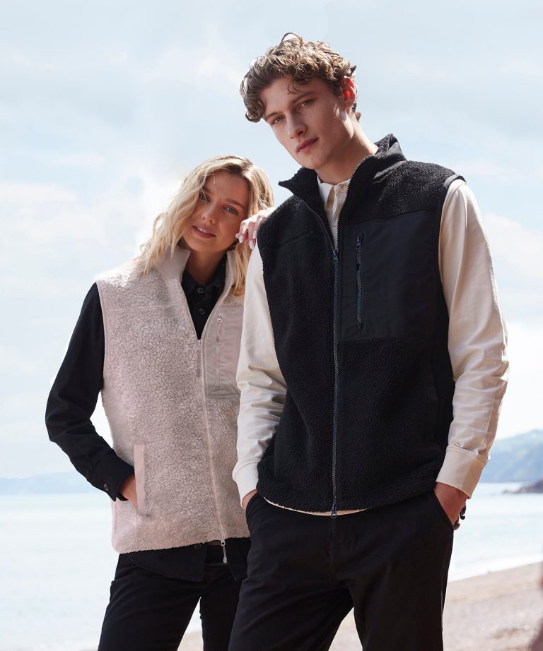 Front Row &#8211; Recycled Sherpa Gilet FR855, Vivid Promotion Workwear