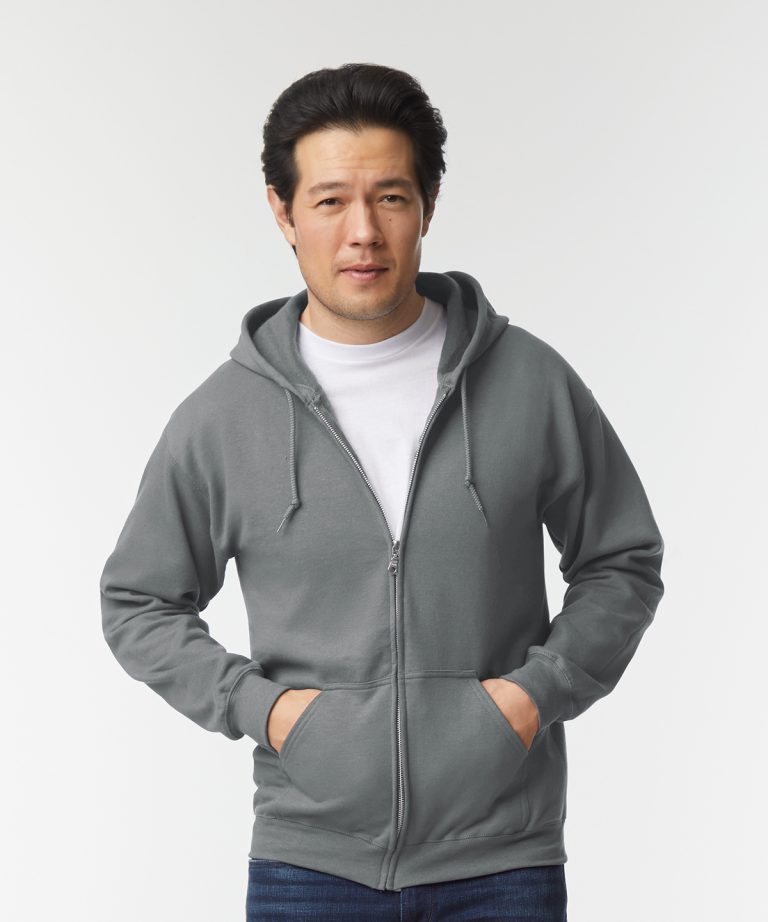 Alternative view of Gildan - Heavy Blend  Full Zip Hooded Sweatshirt GD058 Unisex